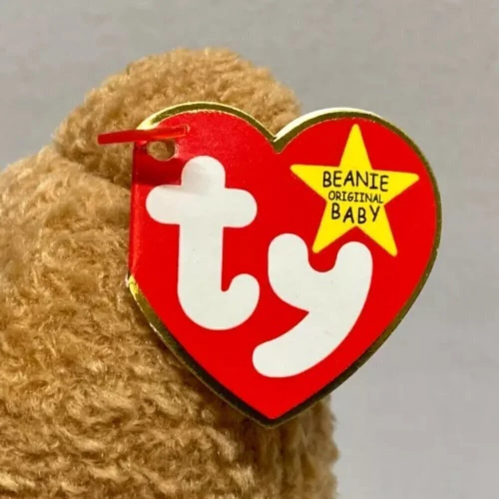 Ty Beanie Babies Curly The Bear Plush Toy - 4052‎